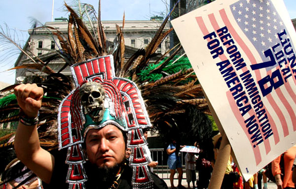 Los latinos presionan por una reforma de inmigración, pero no quieren seguir siendo usados por los plíticos. Foto Javier Castaño.