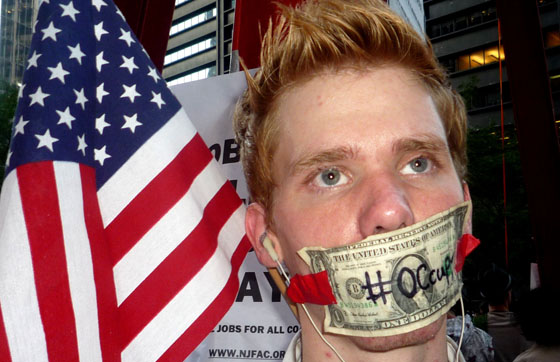 Occupy Wall Street flag