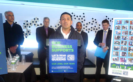 Desde la izquierda, John Ferrera, Jack Friedman, Juan Inga, José Perata y Brett Lashbrook. Foto Javier Castaño