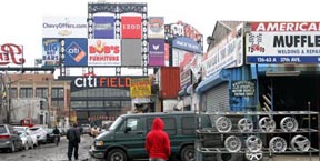 Willets Point y el estadio Citi Field de los Mets.