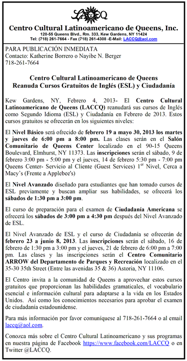 LACCQ ingles y ciudadania