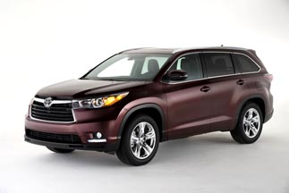 El nuevo Toyota Highlander que fue presentado en el New York International Auto Show. 