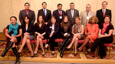 Los delegados de la region 5 de la Cámara Nacional Hispana de Comercio. 
