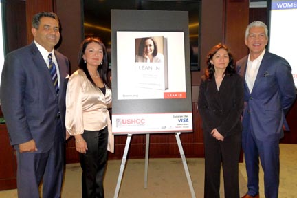 Desde la izquierda, Marc Rodríguez, Nina Vaca, Edith Ramírez (Comisionada de Federal Trade commission) y Javier Palomares. Fotos Javier Castaño 