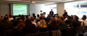 Uno de los talleres de instrucción para dueños de pequeños negocios en NYC. 