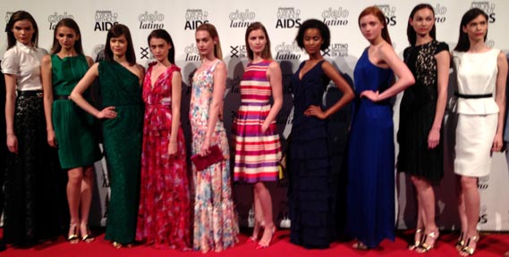 La modelos que lucieron los trajes de Carolina Herrera. 