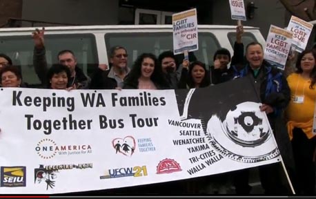 A Washington llegaron niños de todas partes del país. 