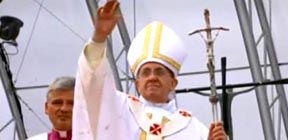 El Papa Francisco en Brasil.