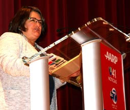 Lorraine Cortés-Vásquez de AARP. 