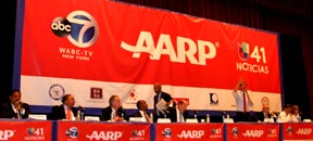 Los candidatos a la alcaldía en el Hunter College. Fotos Javier Castaño