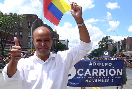 Adolfo Carrión, ex demócrata y ahora candidato a la alcaldía de NY por el partido demócrata.