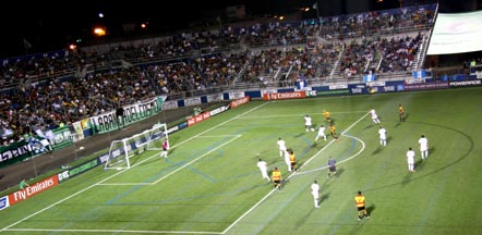 El estadio de fútbol de Hofstra University en Long Island.