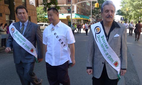 Desde la izquierda, Robén Caseiro, John Liu y Henry Fiol. 