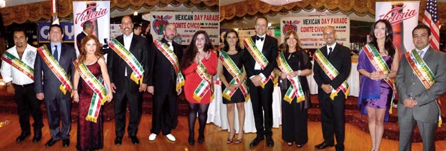 Las personas que recibieron honores del Desfile Mexicano en Nueva York 2-13 durante la fiesta de gala en el Astoria Manor organizada por Donna Events (646) 427-9217. 