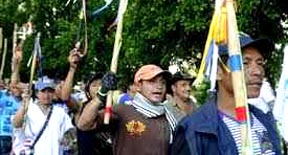 Los campesino suspendieron la huelg para negociar. 