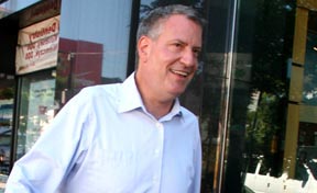 Bill de Blasio,, candidato demócrata a la alcaldía de Nueva York este próximo 5 de noviembre. Foto Javier Castaño