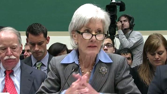 Kathleen Sebelius, Secretaria de Salud de los Estados Unidos. 