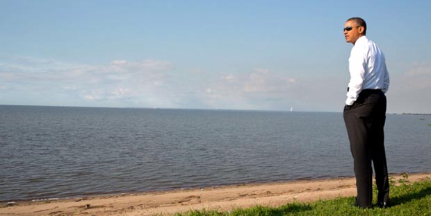 El presidente Obama pensativo. Foto Casa Blanca