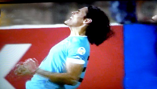 Uruguay celebró la goleada a Jordania.