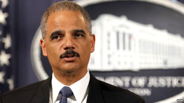 Eric Holder, Fiscal General de los Estados Unidos. Foto Voa