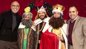 Caption: Rafael Toro, Director of Public Relations of Goya Foods;  John Rivera, Founder of the Cristian Rivera Foundation; Dr. Manuel A. Moran, CEO & Artistic DirectorTeatro SEA; Allan Villafana, TV host of Telemundo 47; andJose Calderon, President of the Hispanic Federation 