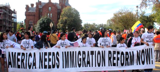 Las protestas se intensificarán este año a favor de la Reforma de Inmigración. Foto Voa
