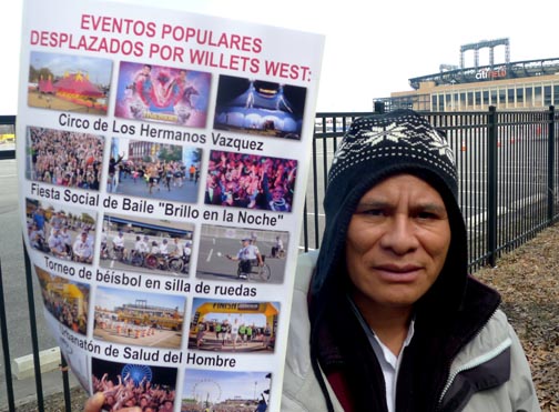 Nicolás Chango, activista de Barrios Unidos de Queens. 