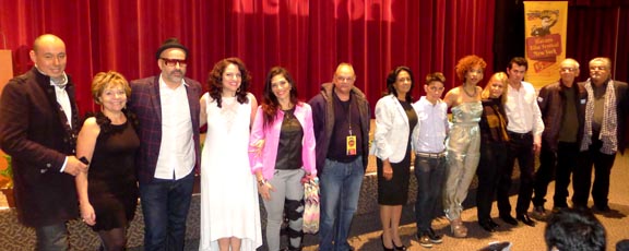 Actores y directores en la noche de apertura del Festival de Cine de la Habana 2014. 