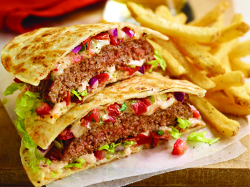 Quesadilla Burger at Applebees.