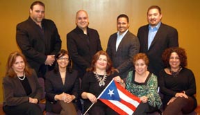 2014 Board of Directors (L-R):  Front - Carmen Pacheco, Rosa J. Gutiérrez, Lorraine Cortés-Vázquez, Maria Girone, Sandra A. García-Betancourt | Back:  Orlando Plaza, Louis Maldonado, Ululy Martínez, Rafael Domínguez | Not pictured: Lorraine Rodríguez-Reyes, Anthony Díaz.
