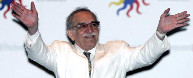 El novelista Gabriel García Márquez en un homenaje en Colombia.