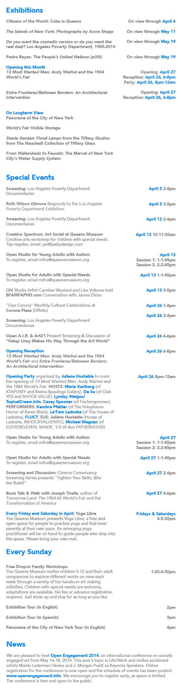 Queens Museum april 2014