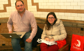 Asdrúbal Hernández y María Angélica García, creadores de Sudaquia Editores. Foto cortesía