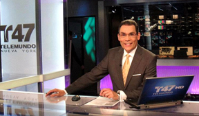 Jorge Ramos del Noticiero local de Telemunco 47 en Nueva York.
