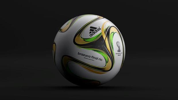 El balón oficial del último partido del Mundial de Fútbol en Brasil: El Brazuca Final Río. Foto cortesía