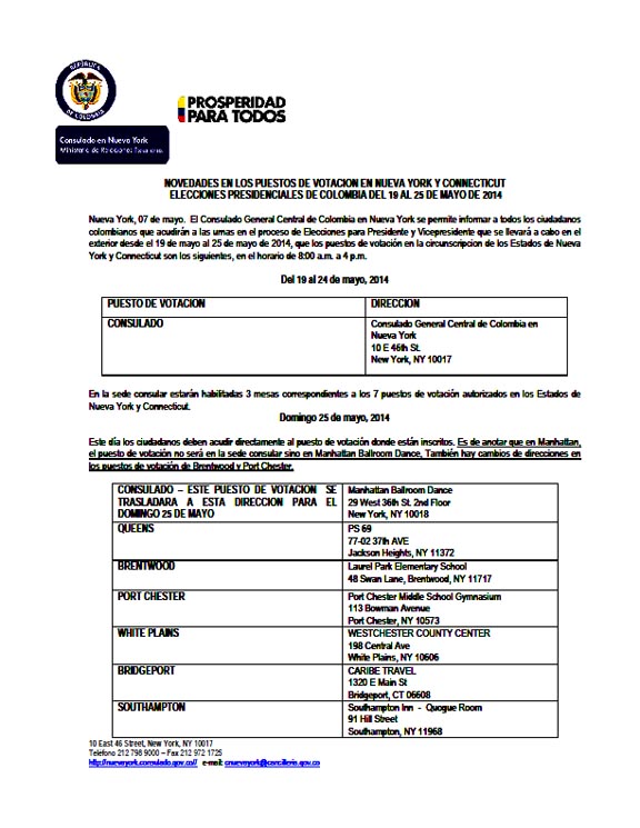 Elecciones Colombia 2014