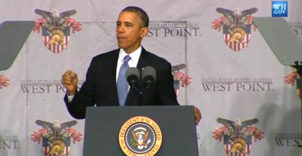 El Presidente Obama en la academia militar West Point. Foto Casa Blanca