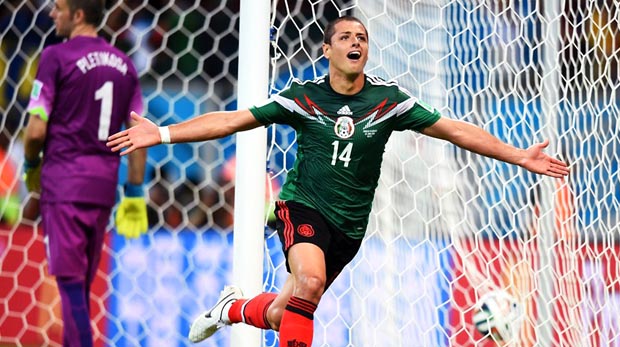 Javier Hernéndez, El Chicharito, ingresó en el segundo tiempo y desequilibró el partido a favor de México.