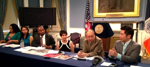 La conferencia de prensa para anunciar el inicio de la campaña de DACA.