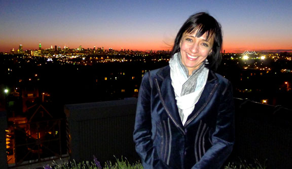 El amor y la pasión de Diana Vargas es por el fútbol y el cine, en ese orden. Foto Javier Castaño