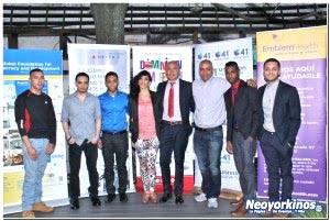 Directivos del Festival Dominicano en Nueva York durante la rueda de prensa.