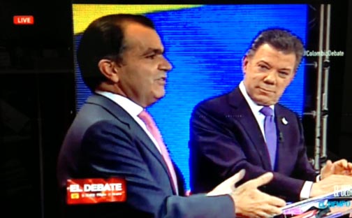 Zuluaga debate mejor y Santos no es ningún santo. Ambos se insultaron y acusaron de mentirosos y antipatriotas.