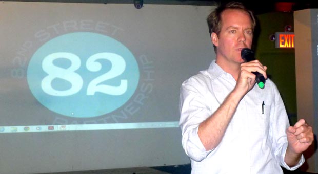 Seth Taylor, director ejecutivo del BID de la Calle 82 en Jackson Heights, Queens. Fotos Javier Castaño