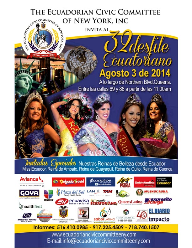 Desfile Ecuatoriano NY 2014