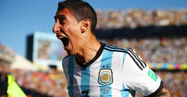 Di María hizo el gol del triunfo de Argentina.