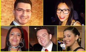 Los integrantes de Sonicer, incluyendo a Juan Carlos Recinos, arriba, a la izquierda.