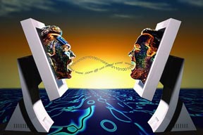 Usted habla y ellos escuchan en su idioma, y ellos hablan y usted escucha en su idioma. 