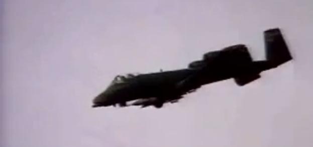 Un avión de guerra estadounidense bombardiando Irak esta semana. 