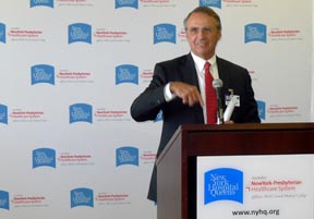 Sthephen Mills, Presidente del New York Hospaital Queens. Fotos Javier Castaño