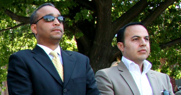 Senator Jose Peralta and Assambleyman Francisco Moya. Photos Javier Castaño